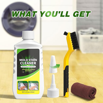 Home Remover Gel, Household Washing Machine Cleaner for Front Loader Washing Machine Seal with Brush and Towel for Bathroom, Refrigerator Sealant, Wall, Tile Grout, Kitchen