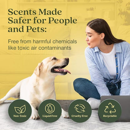 Enviroscent Non-Toxic Air Freshener Paper Refills - Compatible with Enviroscent Plug Hub® Warmer Kit - Home Fragrance Lasts Up to 90 Days - Lemon Leaf & Thyme Scent (Pack of 2)