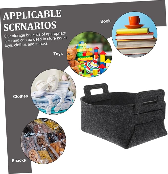 VICASKY Foldable Laundry Basket Organizer with Handles Capacity Polyester Hamper for Clothes and Blankets and Portable Storage Bin for Nursery and Home Deep Gray