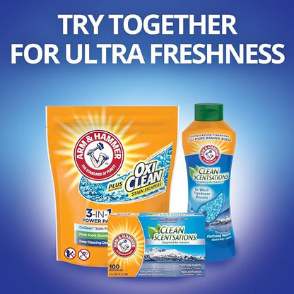 Arm & Hammer Clean Scentsations in-wash Freshness Booster, Purifying Waters, 24 Ounce