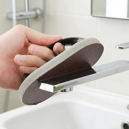 Scrub Sponge with Handle, Scrubbing Pad for Stubborn Stains on Pots Pans & Kitchen Surfaces (2pcs)