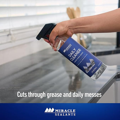 Miracle Sealants Daily Cleaner for Granite, Quartz, Marble, Quartzite, Countertops pH Neutral, 24 oz, 6 Pack