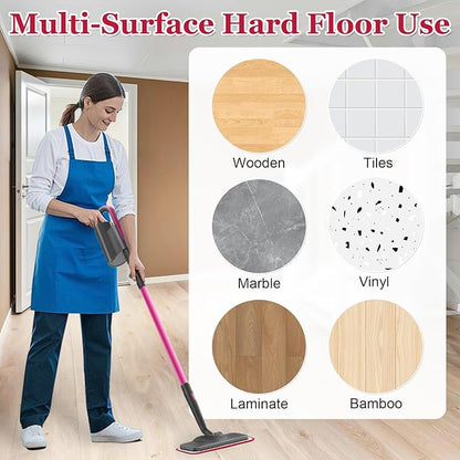 6 Pack Steam Mop Pads Compatible with Schenley Steam Mop Cleaner,Microfiber Steam Mop Replacement Pads for Schenley Steam Mop 7 in 1,Reusable and Washable Steam Mop Accessories for Floor Cleaning