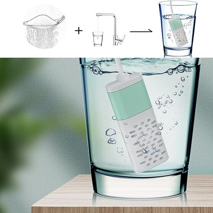 Jeanoko Sodium Hypochlorite Generator, USB DC 5V Hypochlorous Acid Spray Self Made Cleaning Water Generator for Kitchen Home (White&Green)