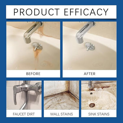 Power Foam Bathroom Cleaner Spray - No-Scrub Stain Remover for Tiles, Grout & Surfaces | Safe on Finishes | Eliminates Soap Scum, Limescale & Odors Household Wall Multi-Functional Cleaner 4oz