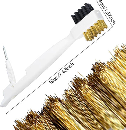 2-Pack Gas Stove Top Cleaner - Gas Stove Kitchen Cleaning Scrub Brush with Cooktop Scraper, Household Cleaning Tools & Scrubber for Range Hood Grease Grime
