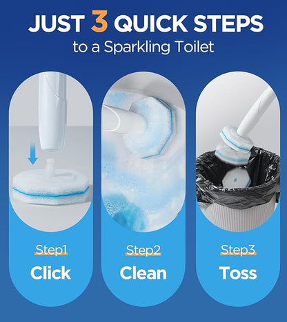 36 Count Toilet Wand Refills For Clorox Toilet Wand, 5X Cleaning Power Toilets Bowl Cleaners With Exclusive Formula, High-Density Disposable Toilets Brush Scrubber - No Falling Apart, Fresh Fragrance