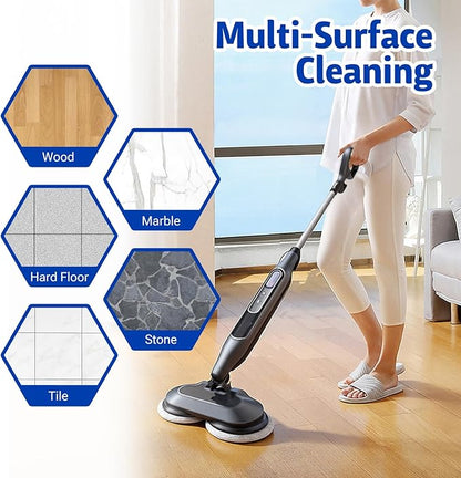 4 Pack Upgraded Steam Mop Replacement Brush Heads for Shark Steam Mop Pads - Deep Cleaning & Scratch-Free for Hardwood & Tile Floors - Compatible with S7000, S7001, S8201, S7201, S8001 Series