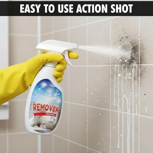 Highly Effective Removal Spray, Wall Cleaner for Painted Walls, Multi-Surface Cleaning Solution, Dust and Stain Remover for Wood, Tile, Fabric, Bathrooms, Kitchens (1Pc)