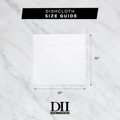 DII Cleaning Collection Soft Highly Absorbent Microfiber, Dishcloth Set, 12x12, Taupe, 6 Piece