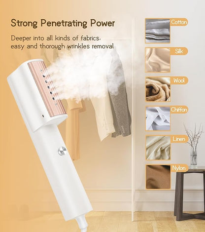 Nesugar G3 Steamer for Clothes Portable Travel Steamer, Fashion Handheld Garment Steamer, 0.75lbs Lightly, 15s Fast Heat-up, Light Mini Steam Iron for travel and home