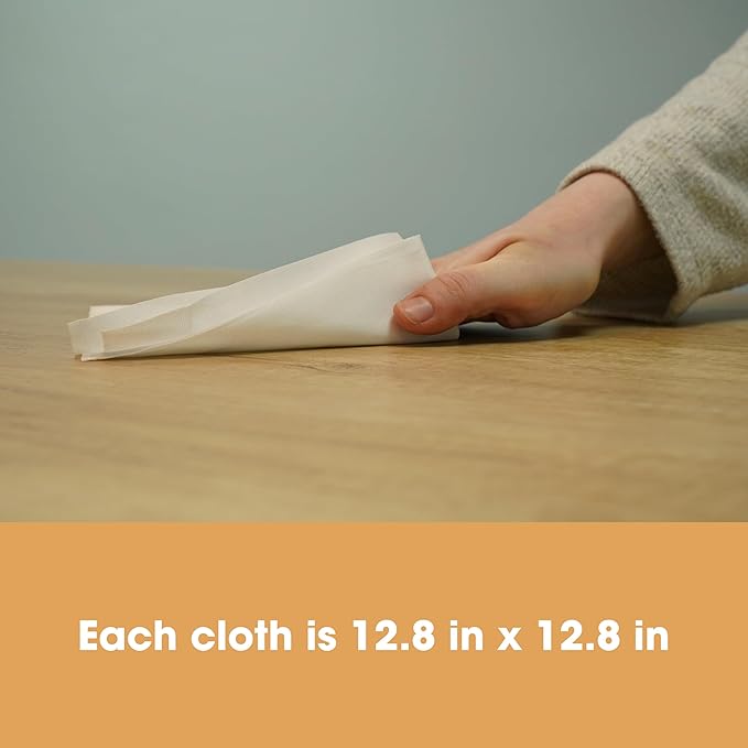 Furniture Clinic Lint Free Cotton Cloths | Eco-Friendly and Reusable Multi-Purpose Application Rags | for Furniture, Home, Office, Oiling and Waxing | Hypoallergenic | Quick-Drying | 3 Pack