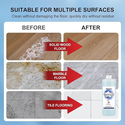 1000ml Floor Cleaner,Compatible with ECOVACS DEEBOT Robot Vacuum And Mop, Deep Cleans for Multiple Hard Floors,，Residue-Free, Safe for All Floors & Pets
