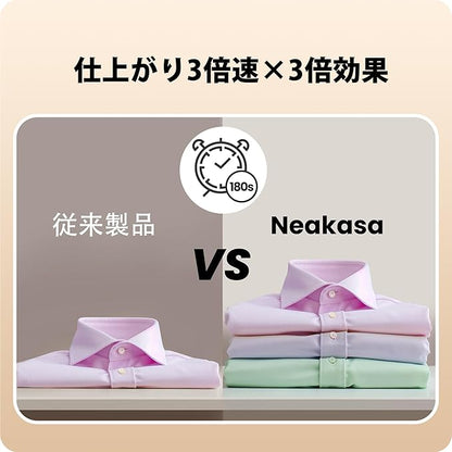 Neakasa Magic 1 Vacuum Steamer, Handheld Travel Garment Steamer for Clothes, 2300Pa Suction for Clothes Grips, Steamer Iron 2 In 1, For 110-120V Use (Grey)
