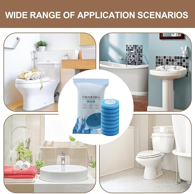 Toilet Cleaner Brush - Toilet Bowl Scrub Brush, Silicone Toilet Brush with Holder | Flexible Bristles Deep Cleaning Quick Drying, Anti-drip Design Long Handle, Space-Saving Bathroom essantial