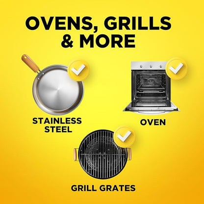 Easy-Off Heavy Duty Oven Cleaner Foam, Removes Grease & Burned-On Food, For Ovens, Grill Grates & More 14.5oz