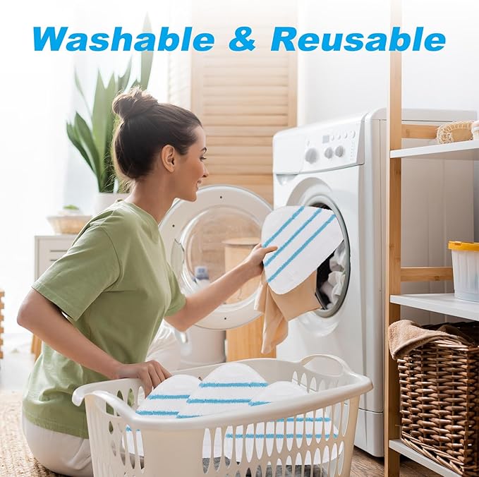 Steam Mop Pads Replacements for True & Tidy STM-500, STM-700, STM-700A Steam Mops, Microfiber Steam Mop Cover Cloth fit Other Triangular Steam Mop, Washable Cleaning Floor Triangular Pad (4 Pack)