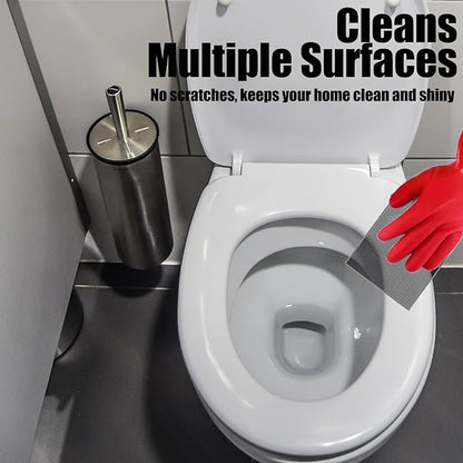 2024 New Upgrade Toilet Cleaning Screens Toilet Cleaner Hard Water 5.5 x 4 Inch Flexible Scrubbing Pads Remove Calcium Deposits Carbon Rust for Toilet Kitchen