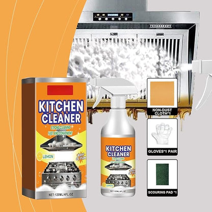 Kitchen Foam Cleaner Spray, All-purpose Grease Cleaner Spray for Pots, Pans, Surfaces & Appliances, Multipurpose Foam Cleaner Kit, Kitchen Cleaner Set