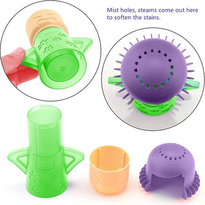Microwave Steam Cleaner Angry Mom, Steamer Cleaning with Vinegar and Water, Angry Mum Microwave Oven Cleaner for Kitchen Office Chemical Free, Steams From Head (Green)