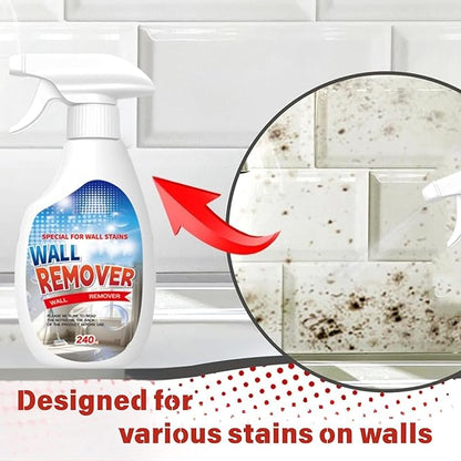 Highly Effective Removal Spray, 8.4 Fl.Oz Wall Cleaner Spray, Dust and Stain Remover Multi-Surface Cleaning Solution for Bathrooms Kitchens Wood Tile(1Pcs)