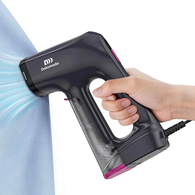 Vacuum Steamer for Clothes,3500Pa Suction Handheld Clothes Steamer,LED Display, Multiple Mode Adjustment,Steaming & Ironing 2 in 1,Portable Steamer No Board Needed, 160ml Water Tank (for 110‑120V)