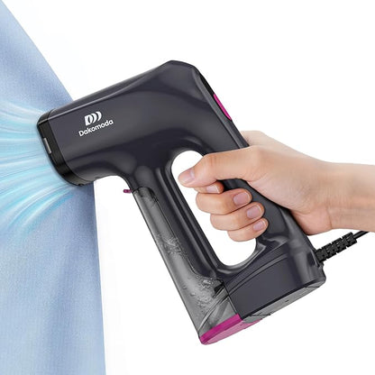 Vacuum Steamer for Clothes,3500Pa Suction Handheld Clothes Steamer,LED Display, Multiple Mode Adjustment,Steaming & Ironing 2 in 1,Portable Steamer No Board Needed, 160ml Water Tank (for 110‑120V)