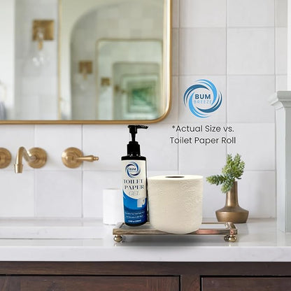 Toilet Paper Gel – 3 Month Size – A Cleaner Way to Wipe – Wet Wipe Alternative & Flush Safe – Toilet Paper Foam, Spray, or Lotion Substitute for Wiping – 8.45oz