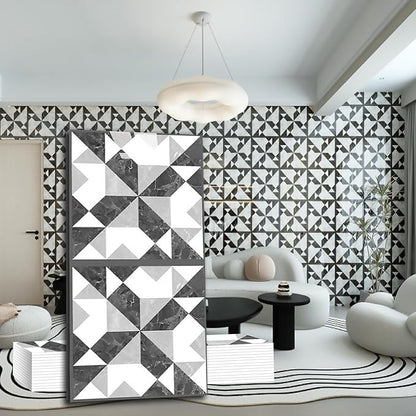 10-Sheet 23.6"x11.8" Marble Peel and Stick Wall Panels (19.4 Sq. Ft. Coverage), PVC Backsplash Tile for Living Room, Bedroom, Kitchen, Dining Room