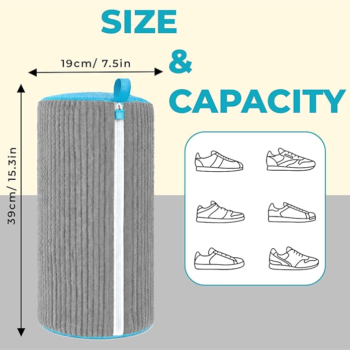 Shoe Washing Machine Bag – Sneaker Washing Machine Bag, Mesh Laundry Bags for Delicates