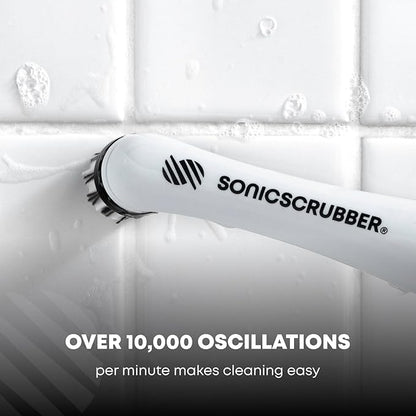 Household Cleaning Brush Power Scrubber - Electric Spin Scrubber Brush for Home, Kitchen & Bathroom - Grout Cleaner & Removes Mould (Washing-Up System Spin Brush)