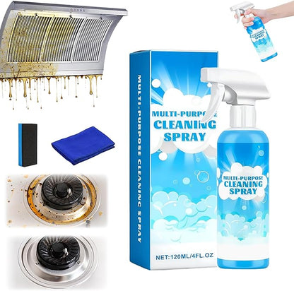Multifunctional Powerful Spray Kitchen Foam Cleaner, 2026 New 120ml Multi-Purpose Cleaning Spray, Easy-To-Use Grease Remover For Kitchen, Fast-Acting Tile Cleaner for Home (1)