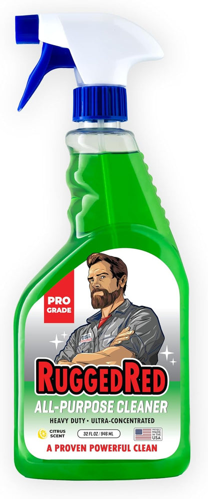 Industrial-Strength All-Purpose Cleaning Spray, Heavy-Duty Cleaner ideal for Kitchen & Home, Multi-Surface Deep Cleaner, Made in the USA, Citrus Scent, 32oz (1 Bottle)