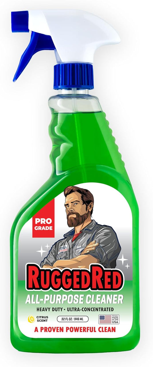 Industrial-Strength All-Purpose Cleaning Spray, Heavy-Duty Cleaner ideal for Kitchen & Home, Multi-Surface Deep Cleaner, Made in the USA, Citrus Scent, 32oz (1 Bottle)