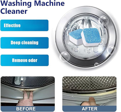 Oxygen Washing Machine Cleaner Tablets,Washing Machine Cleaner,Deep Clean, Remove Buildup & Odors, Suitable For All Types Of Washing Machines (1PC)