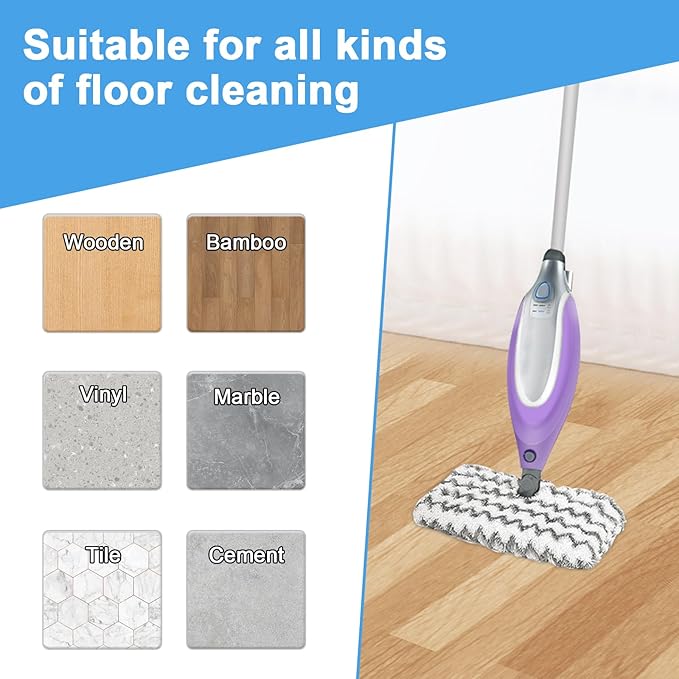 Steam Mop Replacement Pads for Shark S3500 Series S3501 S3601 S3501S S3601C S3550 S3801 S3901 S2901 Steam Pocket Mop,Microfiber Scrub Mop Pads for Deep Cleaning,Reusable and Machine-washable,3 Pack