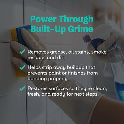 Trisodium Phosphate - TSP Cleaner (4 Oz) Heavy-Duty Cleaner & Degreaser for Walls, Floors & Outdoor Surfaces | Removes Grease, Dirt & Stains | Ideal for Home & Industrial Use