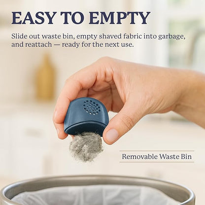 Farberware Lint Remover Fabric Shaver – Battery Operated Lint Shaver with Triple Blades for Clothes, Sweater Shaver to Remove Fuzz, Lint Balls, Pilling for Clothing, Couch, Furniture (Blue, Small)