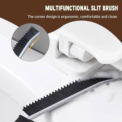 3Pcs Crevice Cleaning Brush Tool Grout Brush Cleaning Supplies, Home Essentials Bathroom Multifunctional Gap Scrub Hard Bristle Brushes for Household Use (Black Cleaning Brush-B)