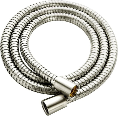 BRIGHT SHOWERS Shower Hose For Hand Held Shower Heads, 69 Inches Cord Extra Long Stainless Steel Hand Shower Hose, Ultra-Flexible Replacement Part with Brass Insert, Brushed Nickel