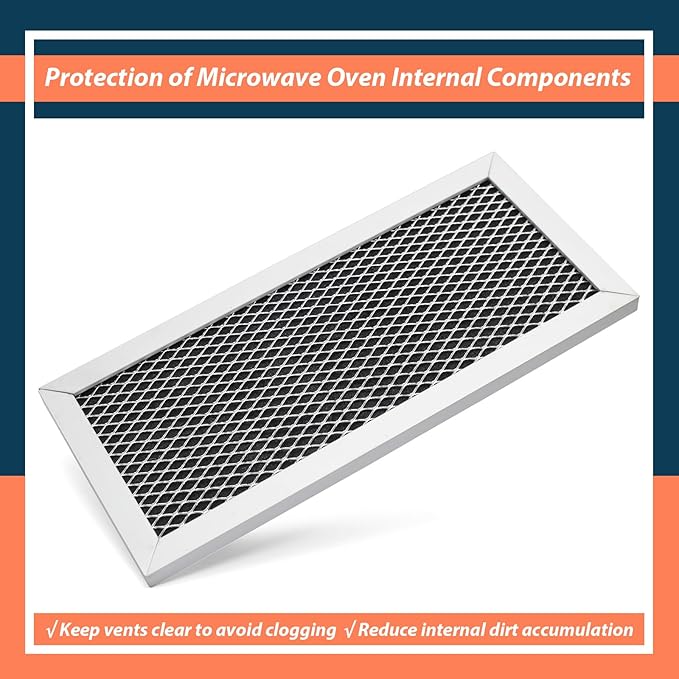 2Pcs Microwave Oven Charcoal Filter Replacement for Samsung Model ME19R7041FS ME19R7041FS/AA ME19R7041FT ME19R7041FT/AA ME19R7041FB ME19R7041FB/AA