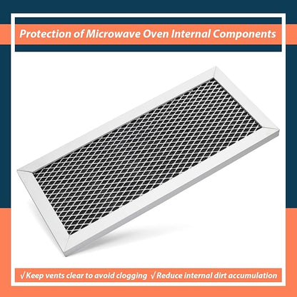 2Pcs Microwave Oven Charcoal Filter Replacement for Samsung Model ME19R7041FS ME19R7041FS/AA ME19R7041FT ME19R7041FT/AA ME19R7041FB ME19R7041FB/AA