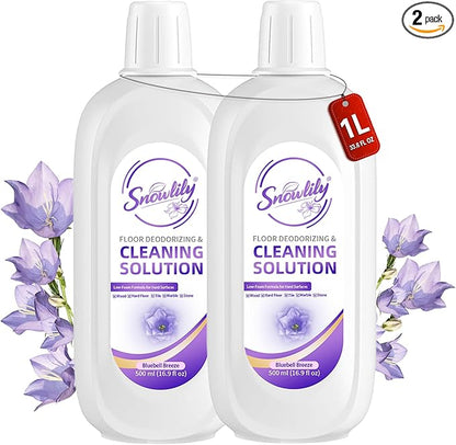 Snowlily 2 Pack Floor Cleaning Solution Compatible with Tineco iFLOOR & FLOOR ONE Series,Floor Cleaner for All Robot Vacuums Wet-Dry Mops,Deep Cleans Hardwood,Tile & Laminate,33.8 Fl Oz
