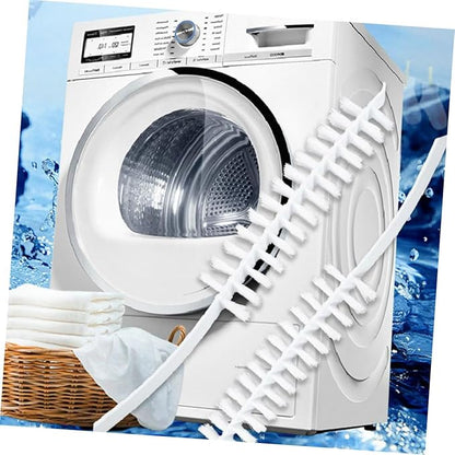 TEHAUX 2pcs Washing Machine Brush Set Long Hair Washer Tool for Inner Drum and Agitator Effective Washing Machine Cleaning Accessories