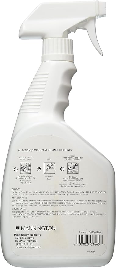 Mannington Ultra Clean 32oz Spray Bottle