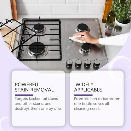 All-Purpose Cleaning Spray, The All-In-One Solution For Every Stain, Multi-Surface Cleaner for Home, Kitchen, Bathroom(12Tablet+1 Bottle)