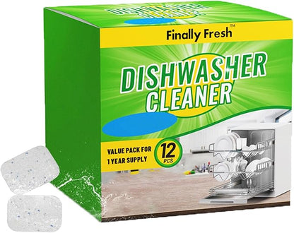 Finally Fresh Dishwasher Cleaner Tablets, 12 Count