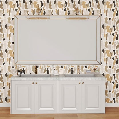 Kitico Modern Peel and Stick Wallpaper, Geometric Self Adhesive Wallpaper, Removable Vinyl Wall Paper for Bedroom Living Room Apartment Wall Decor 17.3"x80".