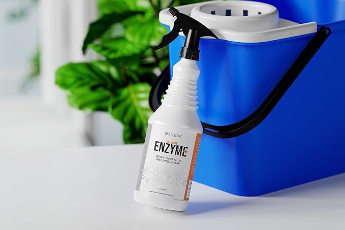 Ultimate Enzyme+ Cleaner – Professional-Grade Odor and Stain Eliminator for Pet Smells, Basements, Garages, and More – Fragrance-Free, Powerful Enzyme Formula for Home Use (32 oz)