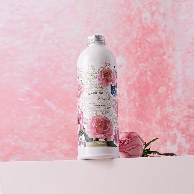 ROMIIE ZOI Rose Room Spray Refill - 500ml / 16.8 Fl Oz - Classic Romantic Floral Scent for a Serene Bedroom - Concentrated Air Freshener